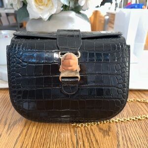 Senreve Cadence Crossbody in Dragon Noir/Gold